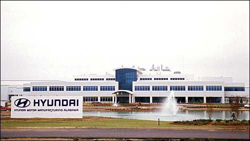 미국 앨라배마주 몽고메리에 위치한 현대자동차 공장.